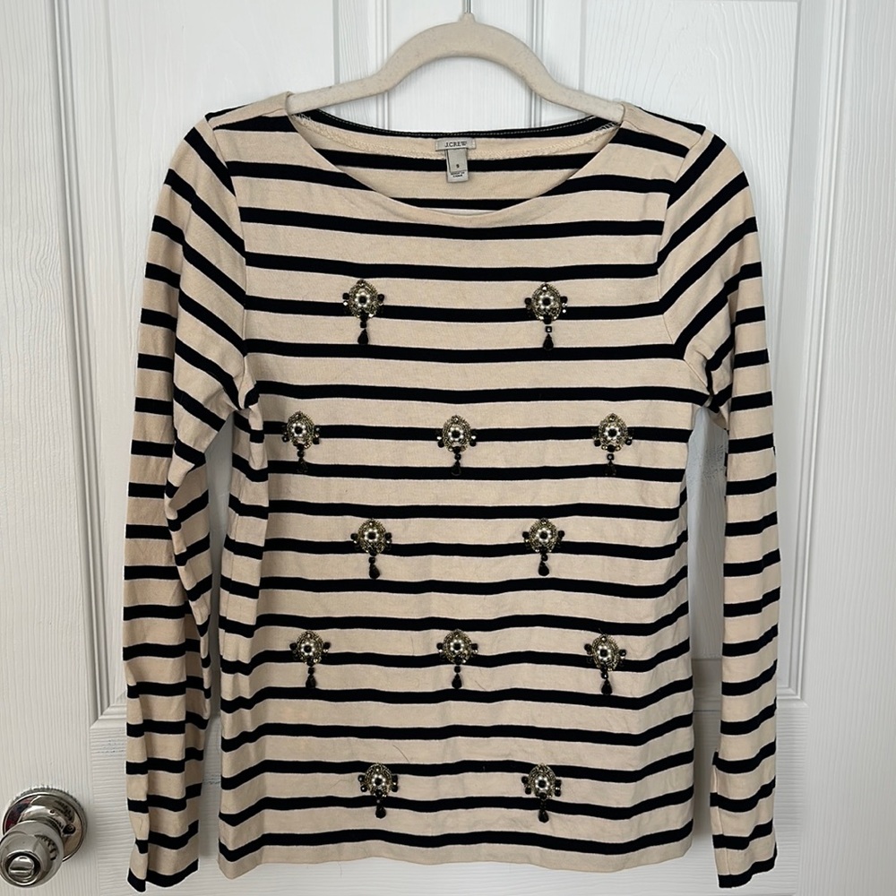 JCrew Beaded Tee